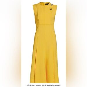 Beautifully elegant yellow dress from Proenza Schouler. Never been worn.